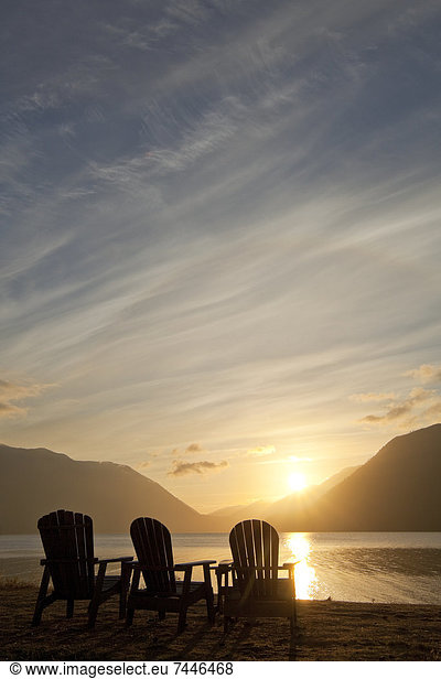 Wasser Lifestyle Stuhl Tradition Sonnenuntergang See Ignoranz 3 Adirondack Stuhl
