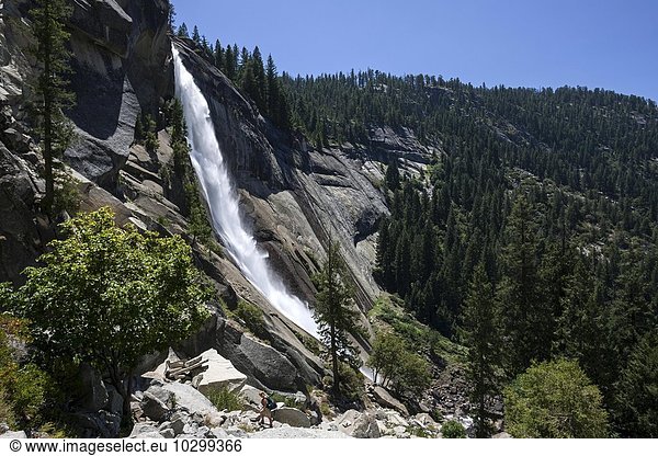 Wasserfall  Nevada Fall  Yosemite Nationalpark  USA  Nordamerika
