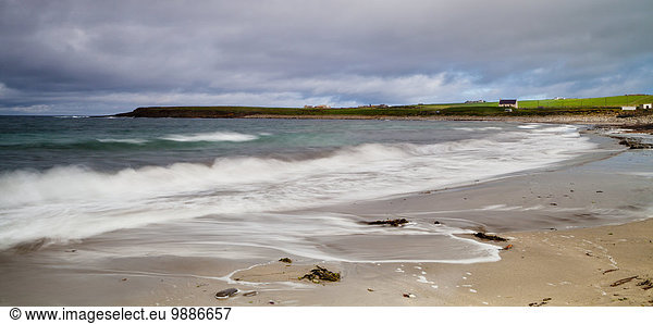 Wasserrand planschen Küste Ansicht Schottland