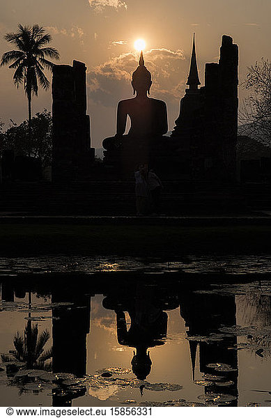 Wat-Mahatat-Tempel  Sukhothai Historical Park  Sukhothai  Thailand.