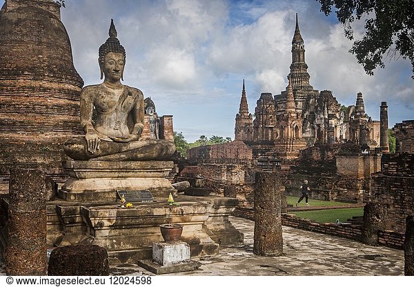 Wat Mahathat  Sukhothai Historical Park  Sukhothai  Thailand.