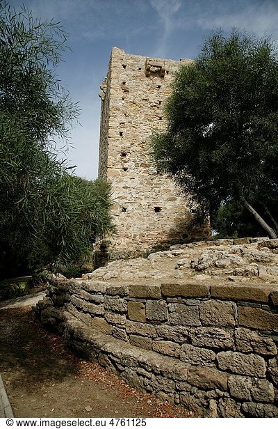 Watchtower final s XVI  Carteia Archaeological  San Roque  Cádiz  Andalucia  España