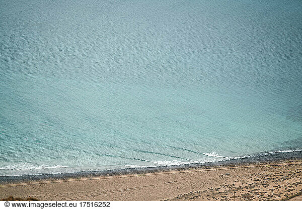 waves breaking in the coast of Lanzarote