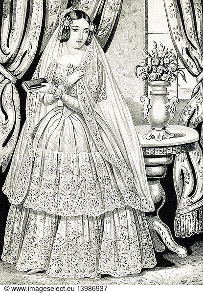 Wedding Gown  1845
