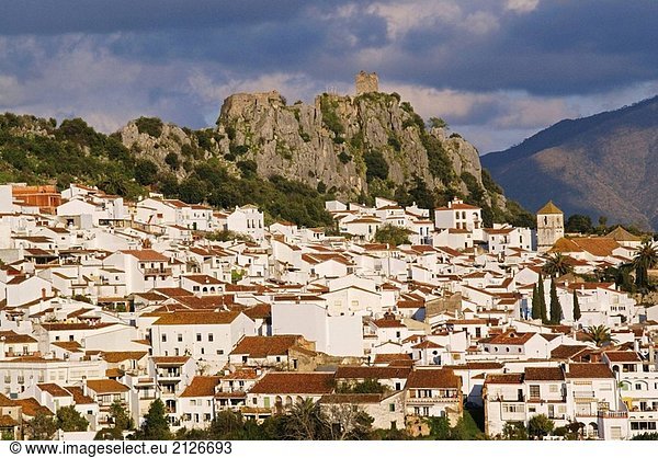 weiß Dorf Andalusien Spanien