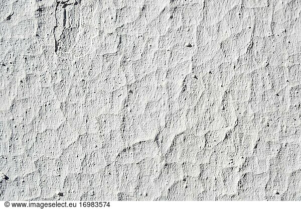 Weiße Mauer im typischen weißen Dorf Mijas. Costa del Sol  Provinz Malaga. Andalusien  Südspanien Europa.
