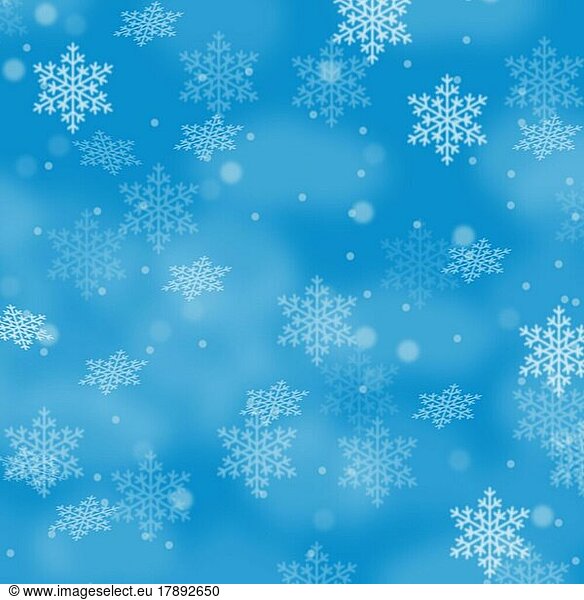 Weihnachten Hintergrund Weihnachtshintergrund Karte Weihnachtskarte Schnee Winter Quadrat Schneeflocken Textfreiraum Copyspace schneien