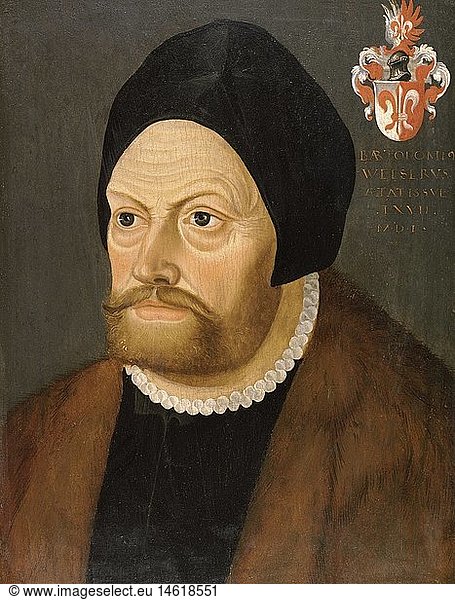 Welser  BartholomÃ¤us der Ã„ltere  25.6.1484 - 28.3.1561  deutscher Kaufmann  Portrait  GemÃ¤lde