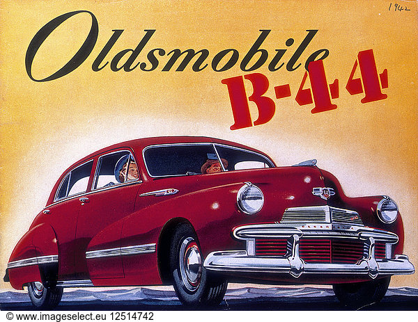 Werbeplakat für ein Oldsmobile B44  1942. Künstler: Unbekannt