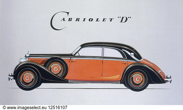 Werbeplakat für Mercedes-Benz Autos  1939. Künstler: Unbekannt