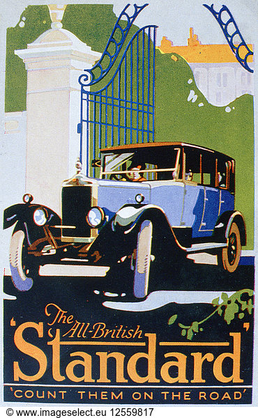 Werbung für Standard-Automobile  1920er Jahre. Künstler: Unbekannt