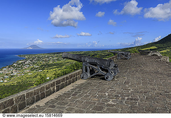 Western Place of Arms  Brimstone Hill Fortress National Park  UNESCO-Weltkulturerbe  St. Kitts und Nevis  Leeward-Inseln  Westindien  Karibik  Mittelamerika