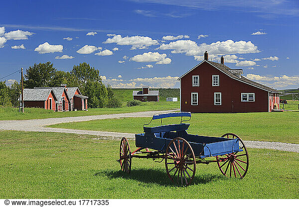 Western Wagon auf der Bar U Ranch  National Historic Site of Canada; Alberta  Kanada