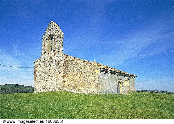 Westgotische Kirche. San Quirce de rio Pisuerga  Provinz Palencia  Kastilien-León  Spanien.