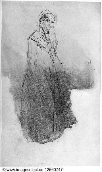 Whistlers Mother  19th century (1904).Artist: James Abbott McNeill Whistler