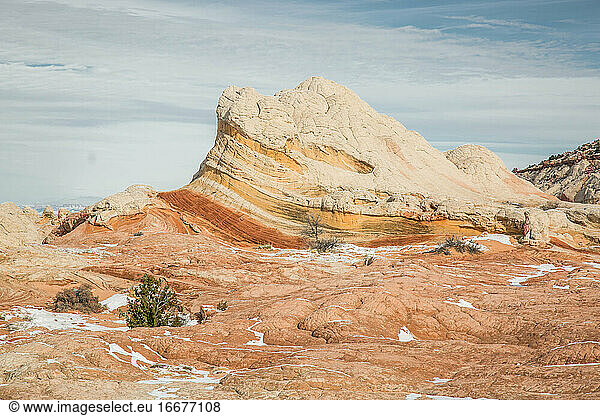 White Pocket winter scene - Vermilion Cliffs  Northern Arizona