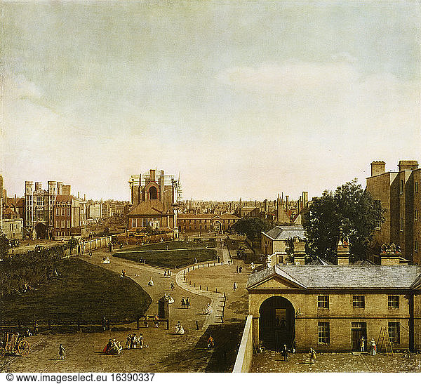 Whitehall and Privy Garden from Richmond House