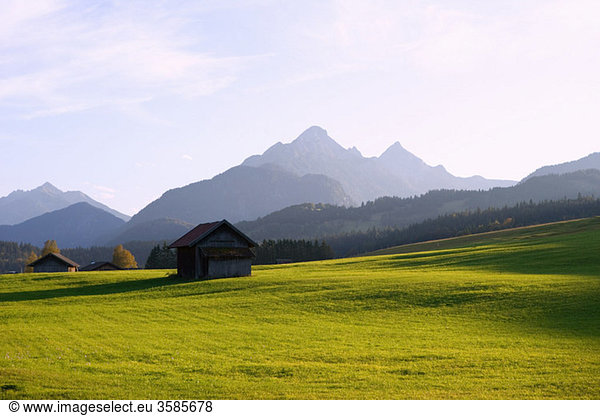 Wiesen- und Karwendelgebirge in Bayern