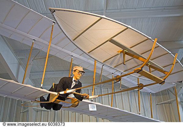 Wilbur Wright Flugzeug  Stafford Luftraum & Museum  historische Route 66  Oklahoma  Vereinigte Staaten von Amerika  Nordamerika