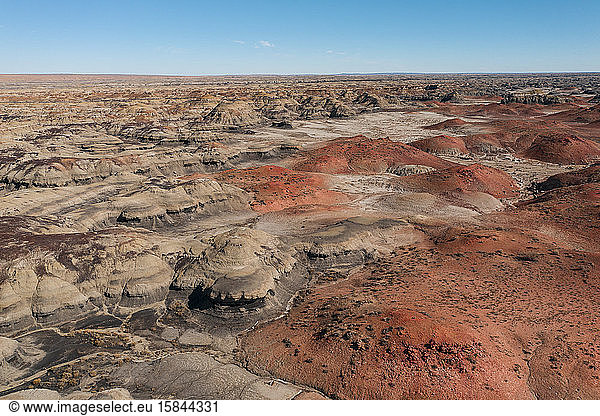 Wilde Felsformationen in der Wüste von New Mexico