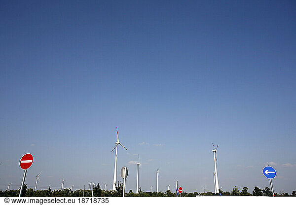 Wind farm near the Austria / Hungary border