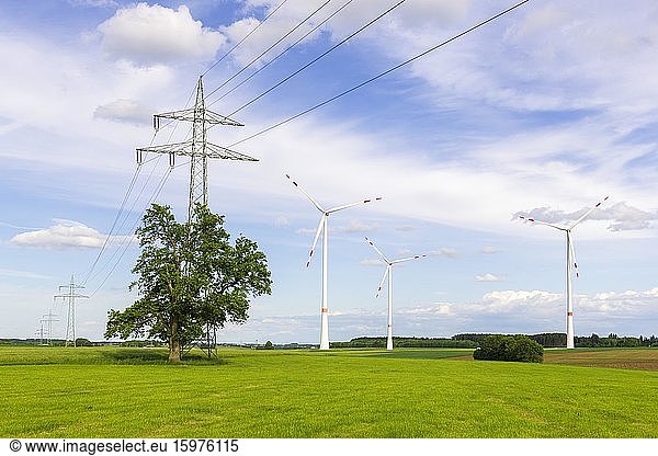 Wind turbine wind turbines Baden-Württemberg Germany Europe