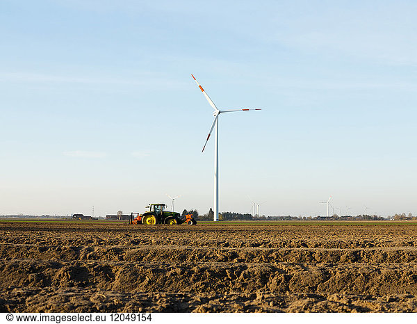 Wind Turbines in Countryside