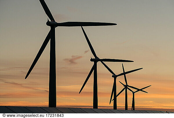 Windenergieanlagen im Windpark