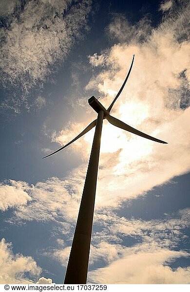 Windmühle im Windpark bei Kap Vilan  Camari?as  A Coru?a  Spanien.