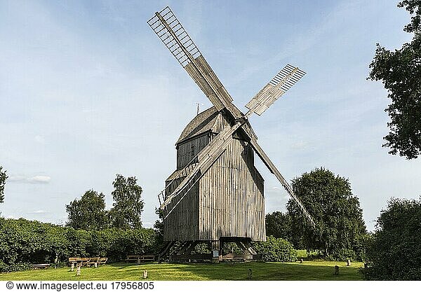 Windmill  Oppenwehe  Stemwede  Minden-Lübbecke  East Westphalia-Lippe  North Rhine-Westphalia  Germany  Europe