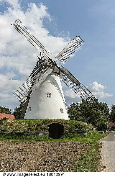 Windmill  Südhemmern  Hille  Minden-Lübbecke  Westphalian Mill Road  East Westphalia-Lippe  North Rhine-Westphalia  Germany  Europe