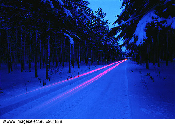 Winter  folgen  Beleuchtung  Licht  Fernverkehrsstraße  Kanada  Ontario