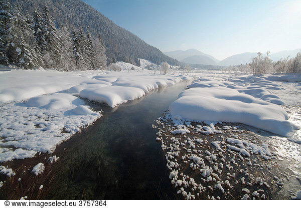 Winter landscape  winterscape  Pillersee  Lake Piller  Tyrol  Austria  Europe