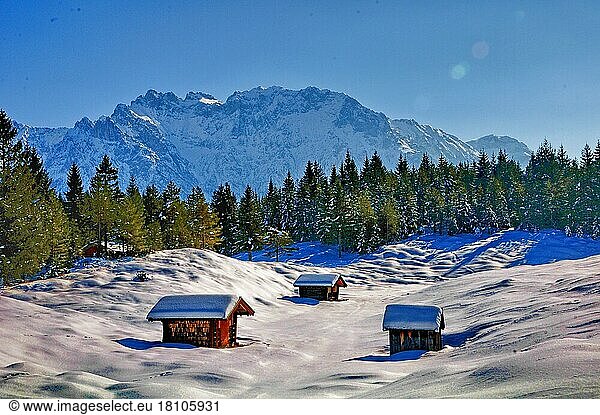 Winter  Schneelandschaft  Gebirge  Bayern