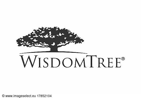WisdomTree Investments  Logo  Weißer Hintergrund