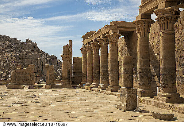 With the Temple of Isis complex at Philae