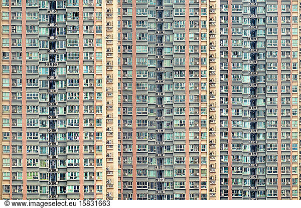 Wohnblockhochhäuser in Tseung Kwan O  Hongkong