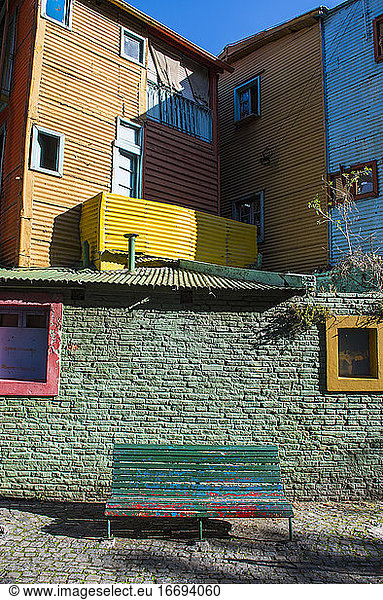 Wohngebäude im Stadtteil La Boca in Buenos Aires