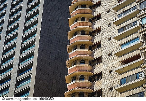 Wohngebäude in Beirut  Libanon.