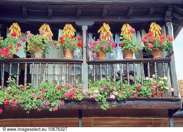 Wohnhaus Balkon typisch Carmona Spanien