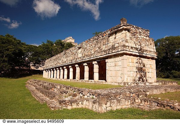 Wohnhaus Großstadt Ausgrabungsstätte Nordamerika Vogel Mexiko Maya Uxmal