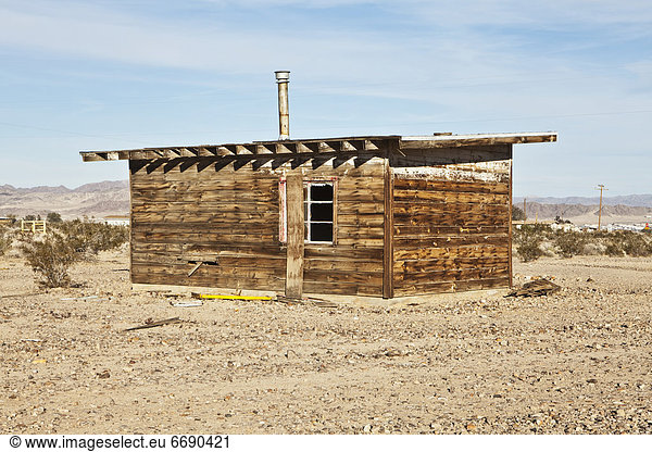 Wohnhaus Wüste verlassen