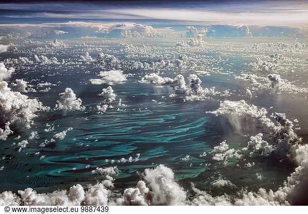 Wolke über Karibik