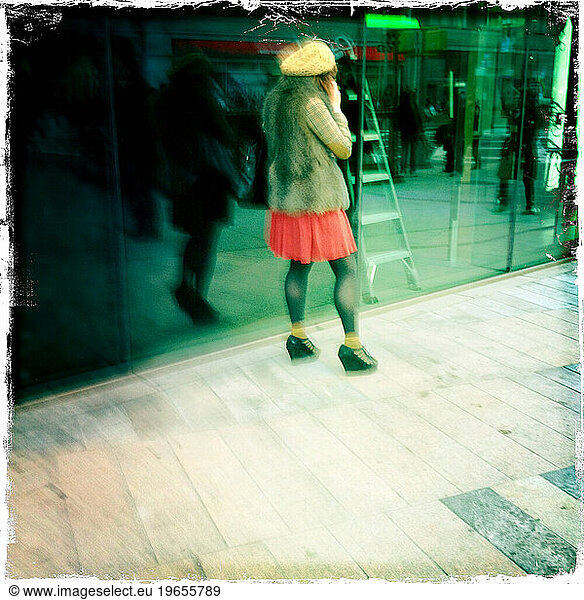Woman on cell phone NYCNY