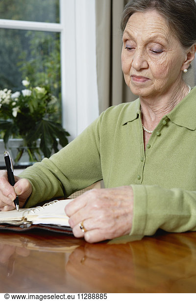 Woman Writing in Journal