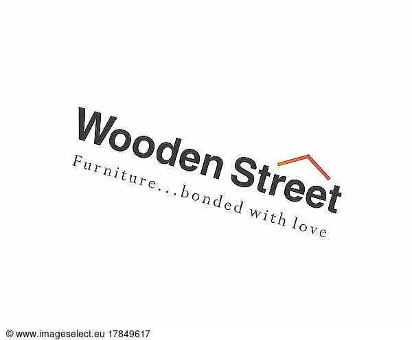 Wooden Street  gedrehtes Logo  Weißer Hintergrund B