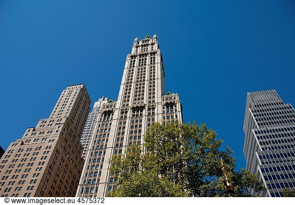 Woolworth Building. Downtown Manhattan. New York  New York. USA.