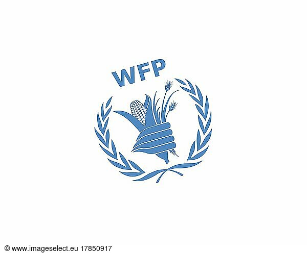 World Food Programme  gedrehtes Logo  Weißer Hintergrund
