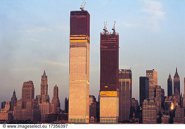 World Trade Center under Construction  New York City  New York  USA  Bernard Gotfryd  1970