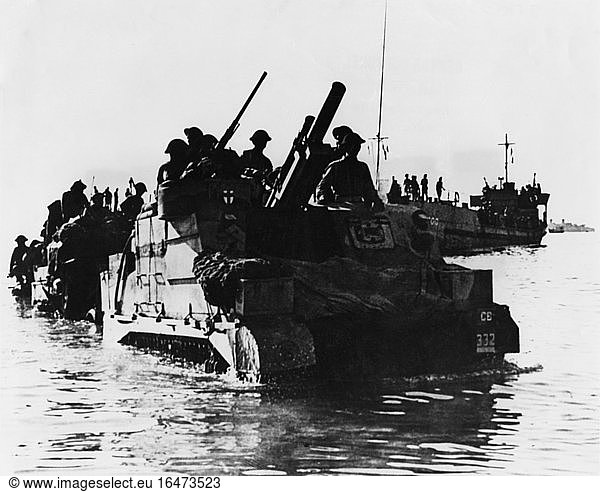 World War II / France.Operation “Dragoon : (Landing of Allied troops ...